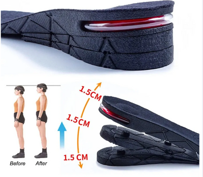Height Increase Shoe Insoles Adjustable invisible Height Increase insoles makes taller 9cm