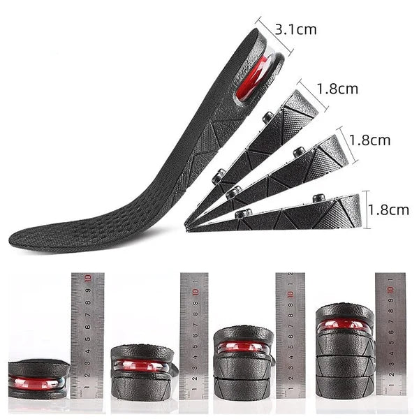 Height Increase Shoe Insoles Adjustable invisible Height Increase insoles makes taller 9cm
