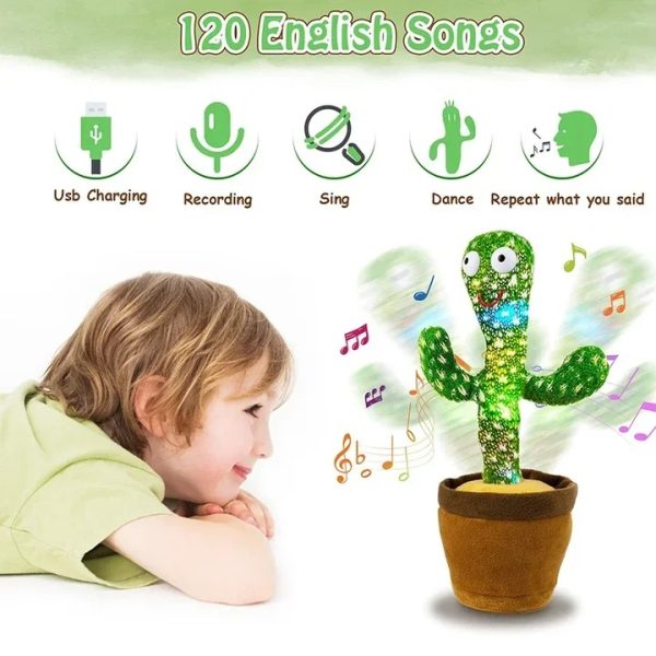 Dancing Talking Cactus Toy (Rechargeable)