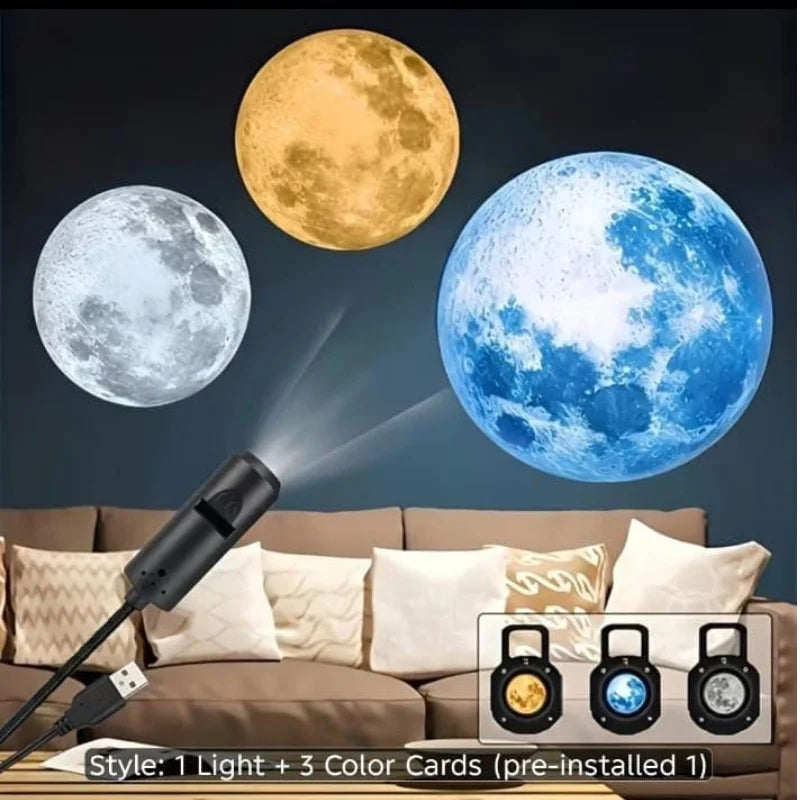 USB Moon & Earth Projection Atmosphere Light
